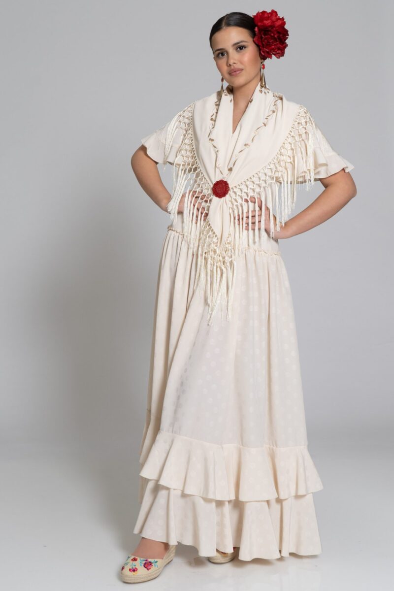 Vestido Caracola Beige
